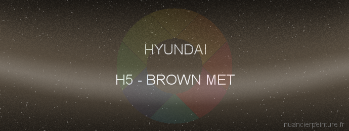Peinture Hyundai H5 Brown Met