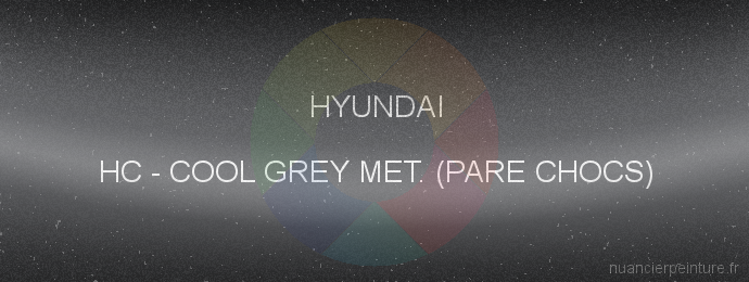 Peinture Hyundai HC Cool Grey Met. (pare Chocs)