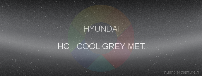 Peinture Hyundai HC Cool Grey Met.
