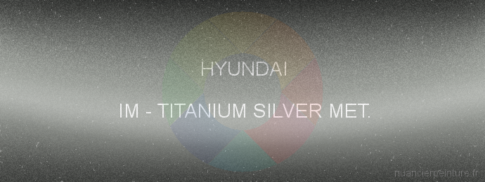 Peinture Hyundai IM Titanium Silver Met.