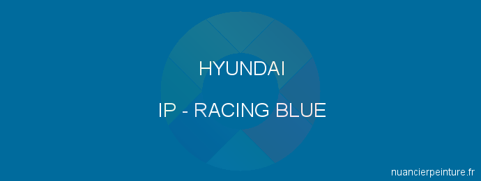 Peinture Hyundai IP Racing Blue
