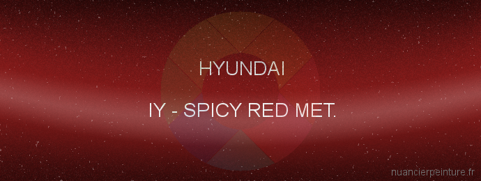Peinture Hyundai IY Spicy Red Met.