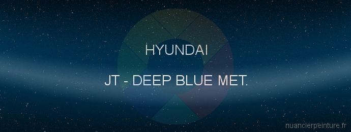 Peinture Hyundai JT Deep Blue Met.