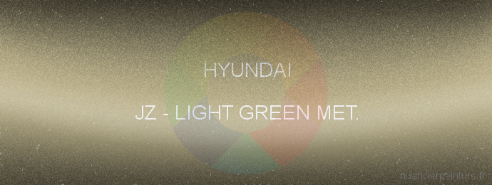 Peinture Hyundai JZ Light Green Met.