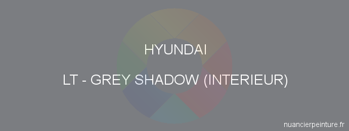 Peinture Hyundai LT Grey Shadow (interieur)