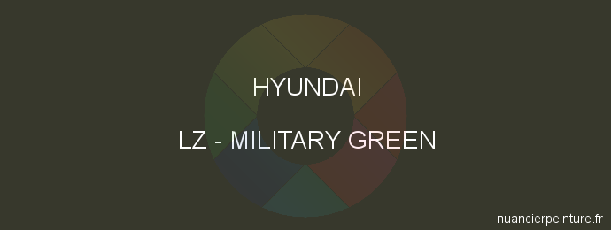 Peinture Hyundai LZ Military Green
