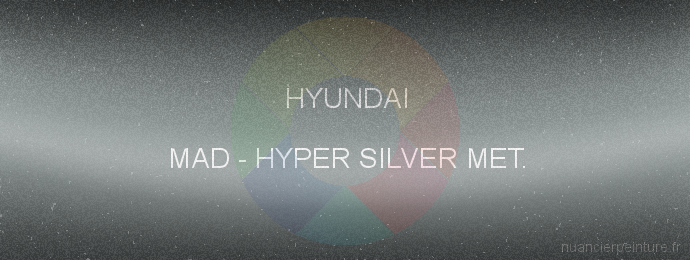 Peinture Hyundai MAD Hyper Silver Met.