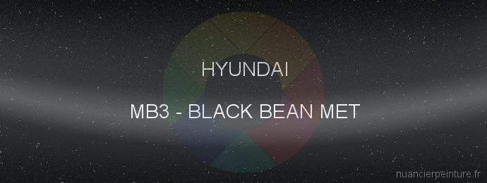 Peinture Hyundai MB3 Black Bean Met