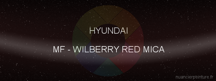 Peinture Hyundai MF Wilberry Red Mica