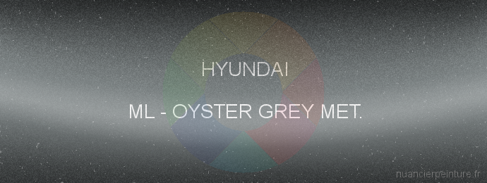 Peinture Hyundai ML Oyster Grey Met.