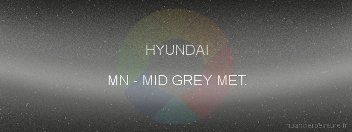 Peinture Hyundai MN Mid Grey Met.