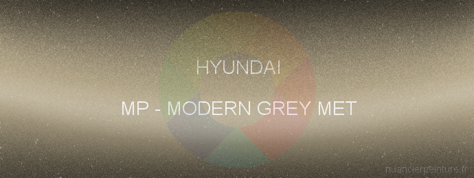 Peinture Hyundai MP Modern Grey Met