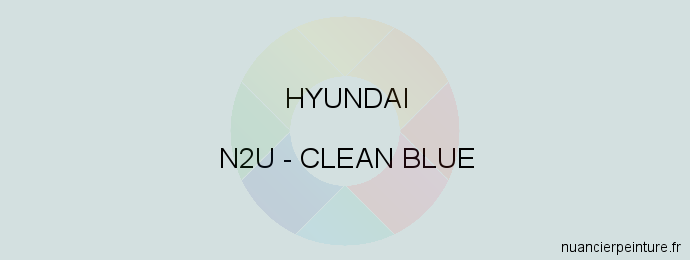 Peinture Hyundai N2U Clean Blue