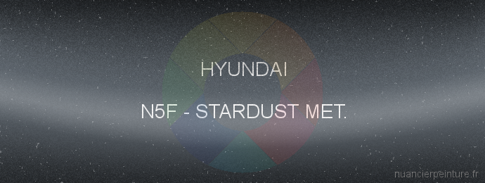 Peinture Hyundai N5F Stardust Met.