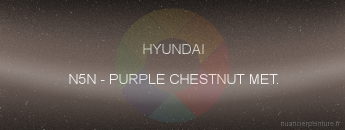 Peinture Hyundai N5N Purple Chestnut Met.