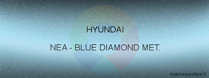 Peinture Hyundai NEA Blue Diamond Met.