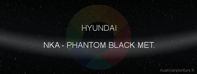 Peinture Hyundai NKA Phantom Black Met.