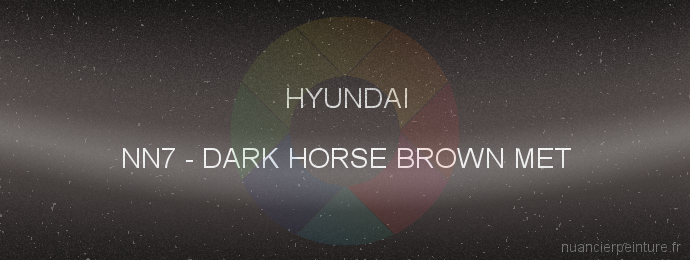 Peinture Hyundai NN7 Dark Horse Brown Met