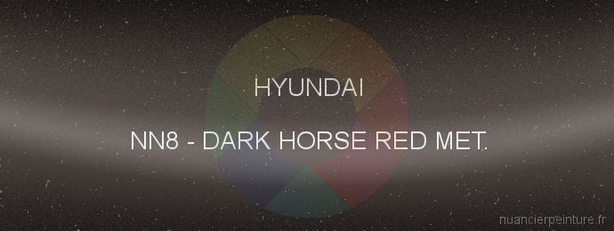 Peinture Hyundai NN8 Dark Horse Red Met.