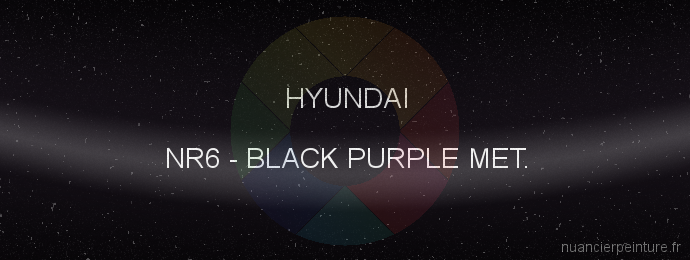 Peinture Hyundai NR6 Black Purple Met.