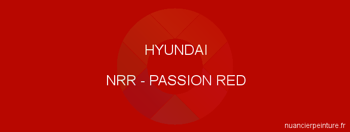 Peinture Hyundai NRR Passion Red