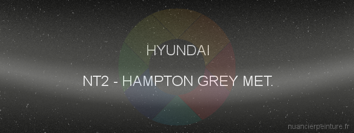 Peinture Hyundai NT2 Hampton Grey Met.