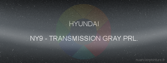 Peinture Hyundai NY9 Transmission Gray Prl.