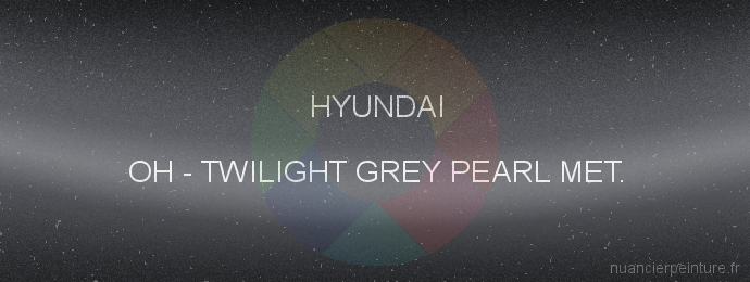 Peinture Hyundai OH Twilight Grey Pearl Met.
