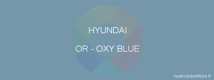 Peinture Hyundai OR Oxy Blue