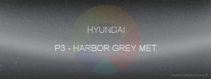 Peinture Hyundai P3 Harbor Grey Met.