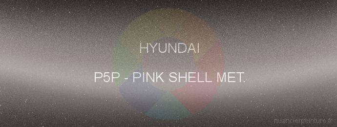 Peinture Hyundai P5P Pink Shell Met.