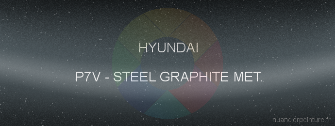 Peinture Hyundai P7V Steel Graphite Met.