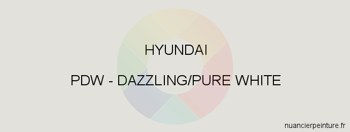 Peinture Hyundai PDW Dazzling/pure White
