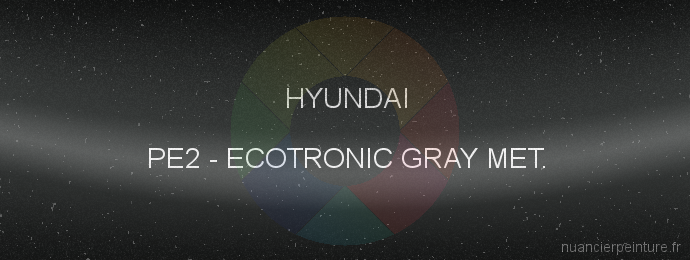 Peinture Hyundai PE2 Ecotronic Gray Met.