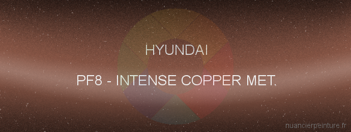 Peinture Hyundai PF8 Intense Copper Met.