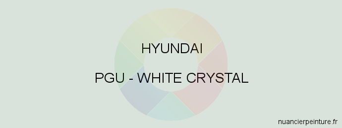 Peinture Hyundai PGU White Crystal