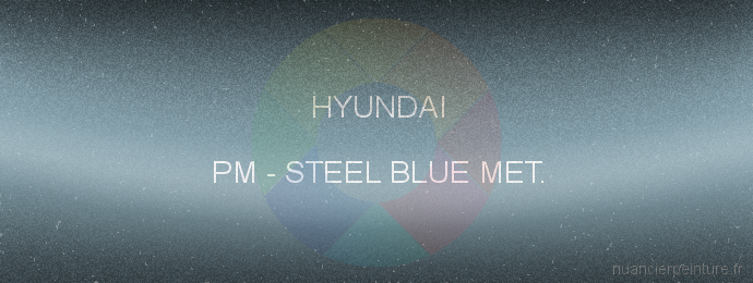 Peinture Hyundai PM Steel Blue Met.