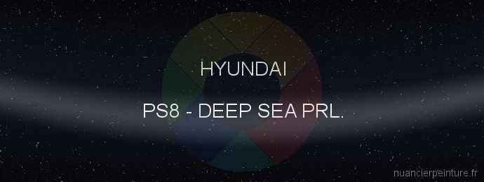 Peinture Hyundai PS8 Deep Sea Prl.