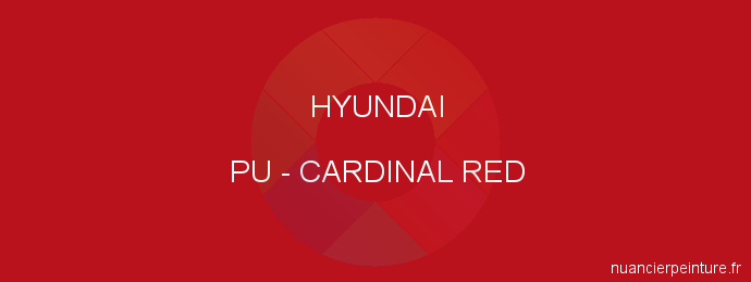 Peinture Hyundai PU Cardinal Red