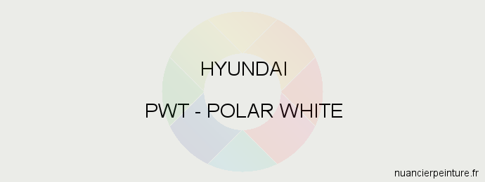 Peinture Hyundai PWT Polar White