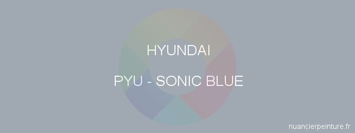 Peinture Hyundai PYU Sonic Blue