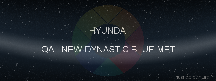 Peinture Hyundai QA New Dynastic Blue Met.