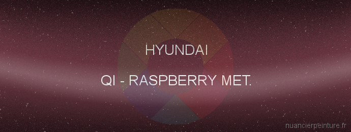 Peinture Hyundai QI Raspberry Met.