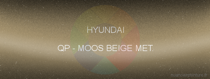 Peinture Hyundai QP Moos Beige Met.