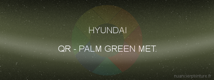 Peinture Hyundai QR Palm Green Met.