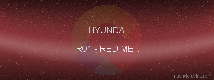 Peinture Hyundai R01 Red Met.