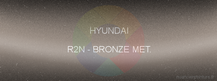 Peinture Hyundai R2N Bronze Met.