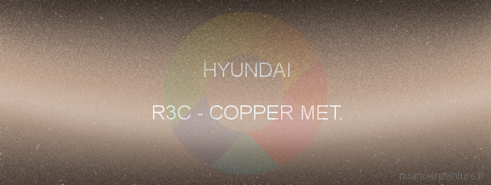 Peinture Hyundai R3C Copper Met.