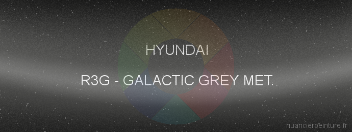 Peinture Hyundai R3G Galactic Grey Met.