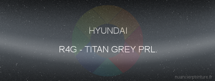 Peinture Hyundai R4G Titan Grey Prl.